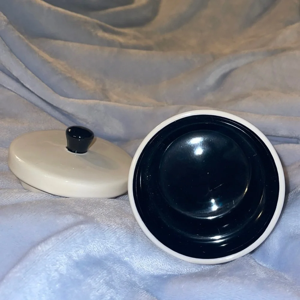 Ceramic Lidded Rae Dunn “Things” canister